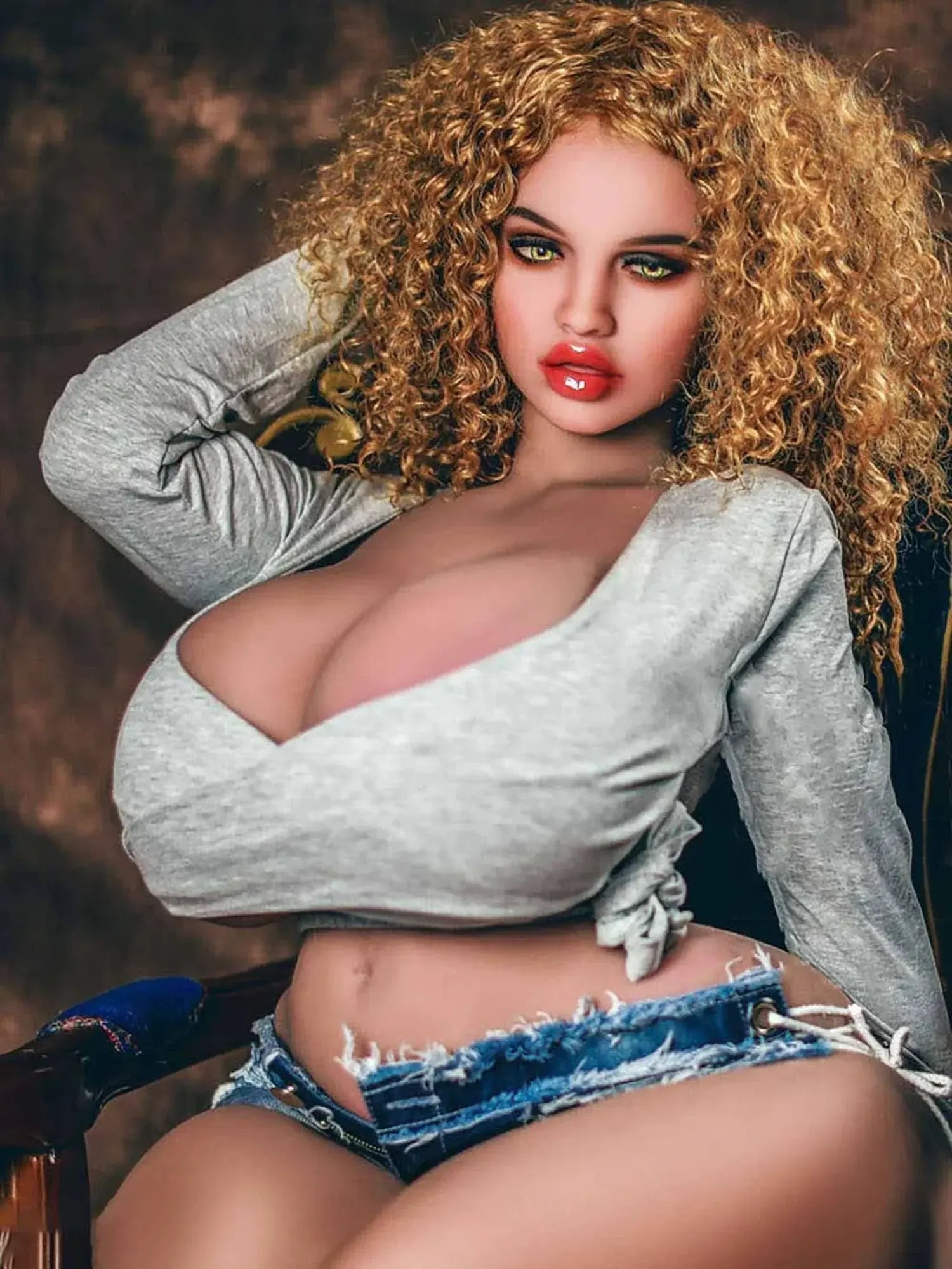 F4374- 150cm(4.9ft)-42.5kg M Cup Carmen Best Huge Butt TPE BBW Real Sex Doll丨WM Doll