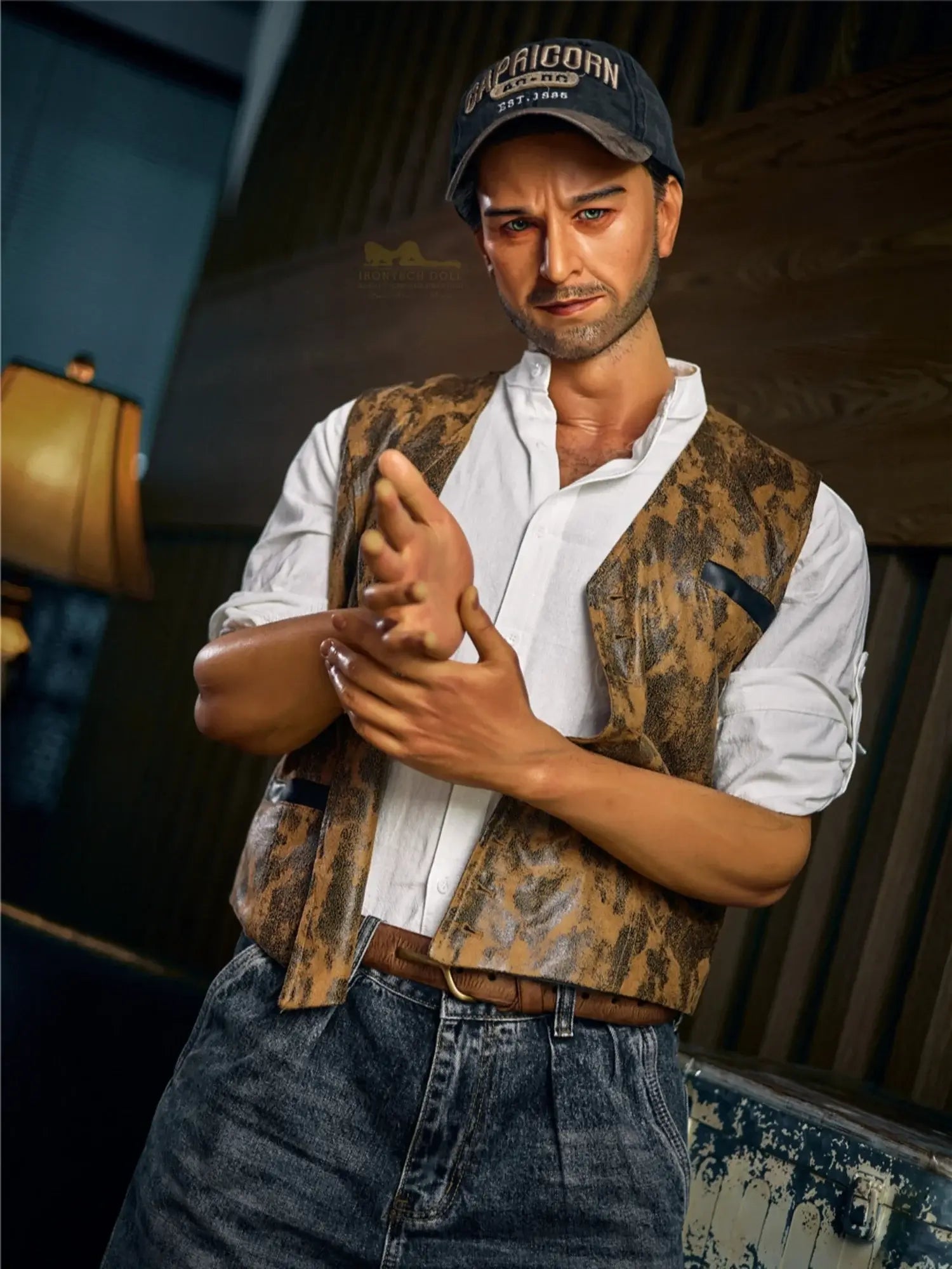 F119-176cm/ 5ft9-40kg Finnegan Superhero With Abs Femboy Silicone Male Sex Doll -Irontech Doll