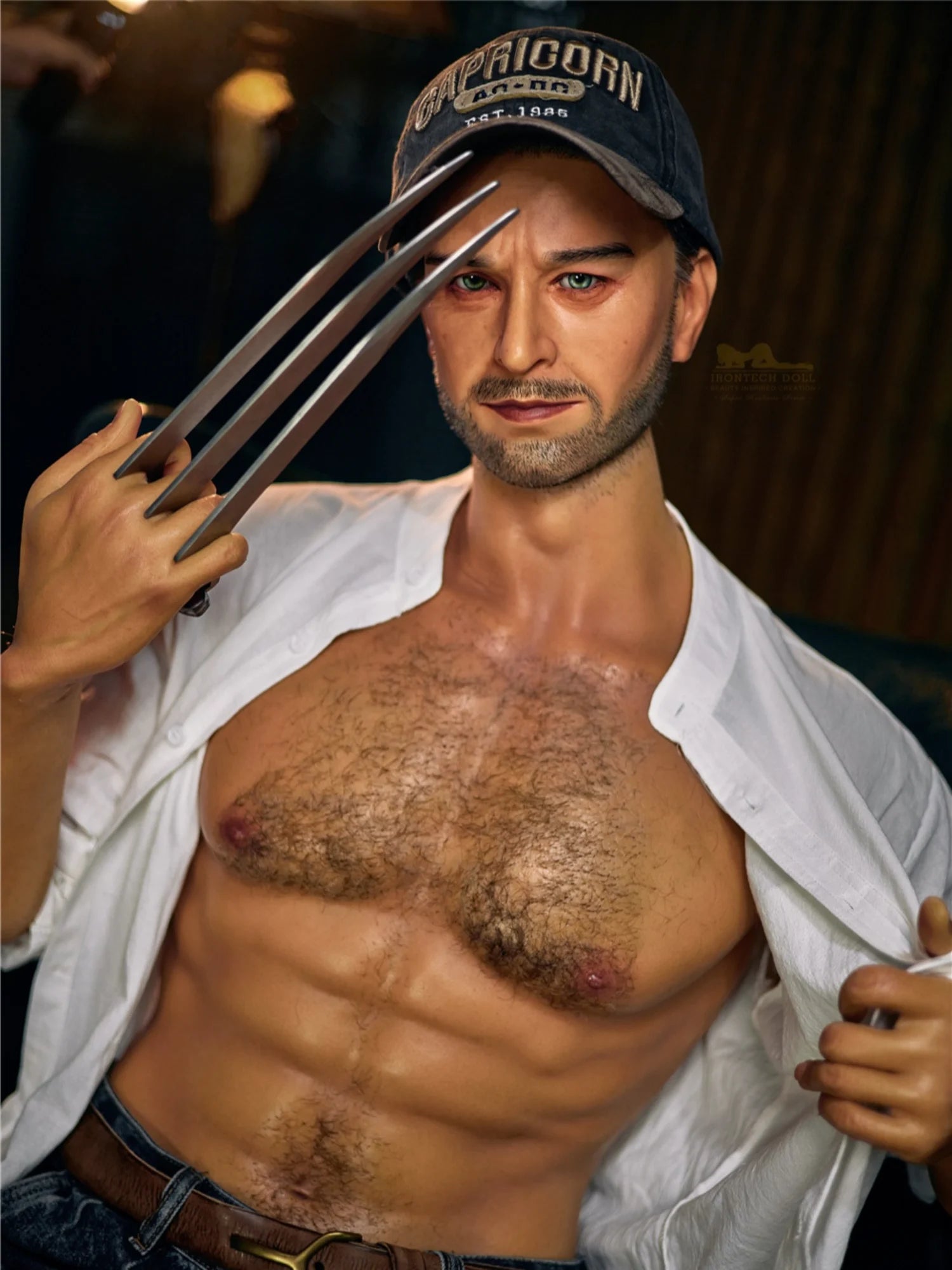 F119-176cm/ 5ft9-40kg Finnegan Superhero With Abs Femboy Silicone Male Sex Doll -Irontech Doll - Image 2