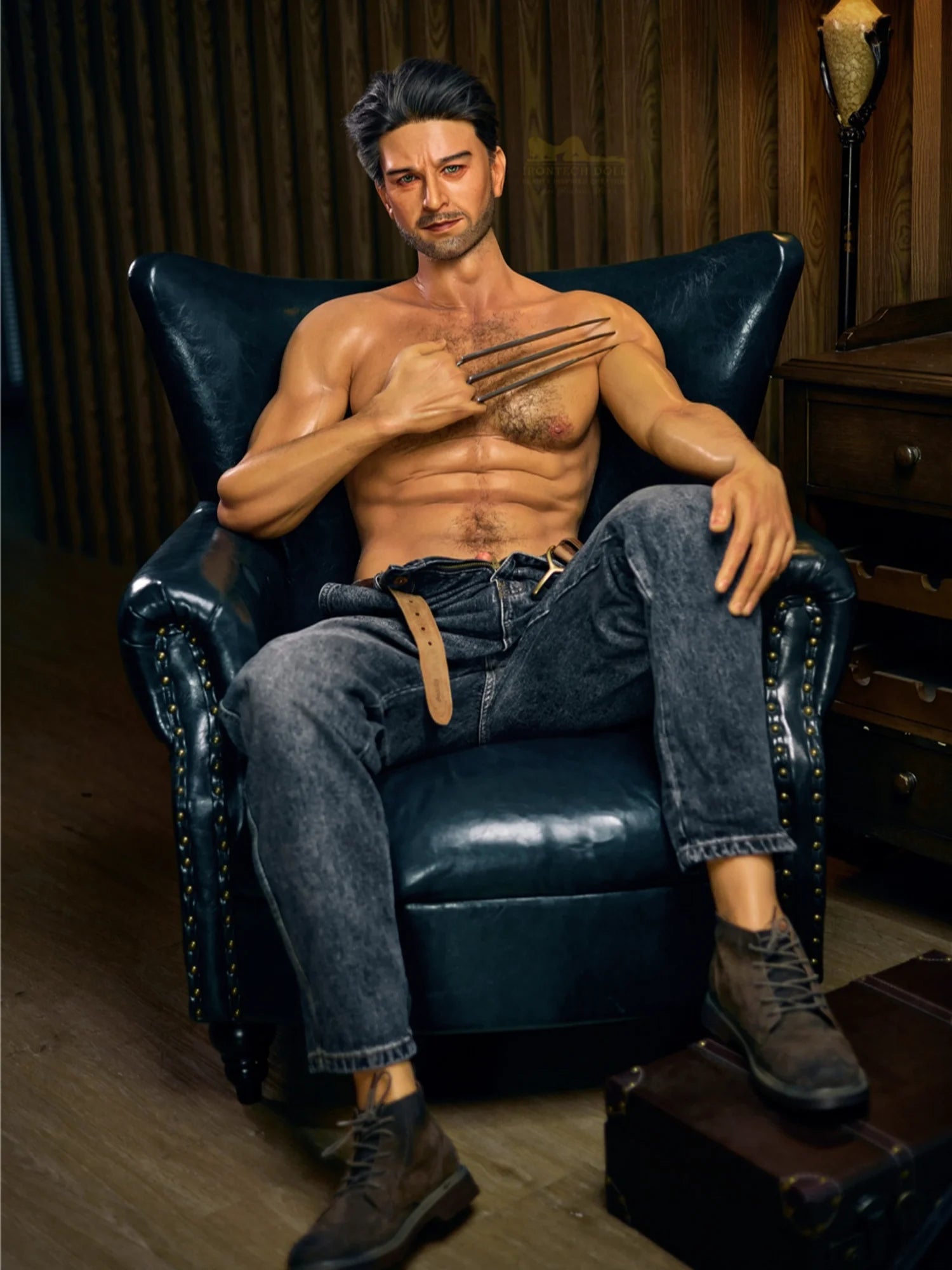 F119-176cm/ 5ft9-40kg Finnegan Superhero With Abs Femboy Silicone Male Sex Doll -Irontech Doll - Image 13