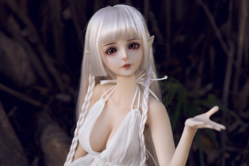 Haggai – Full Silicone Cute Elf White-Haired Adult Figure - Image 19