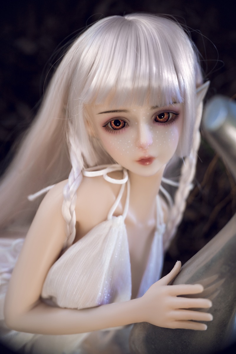 Haggai – Full Silicone Cute Elf White-Haired Adult Figure