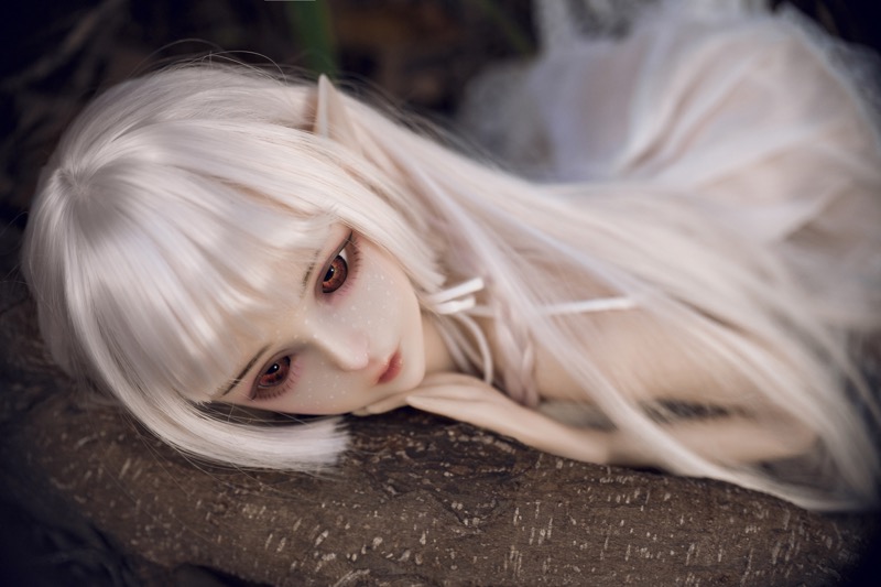 Haggai – Full Silicone Cute Elf White-Haired Adult Figure - Image 17