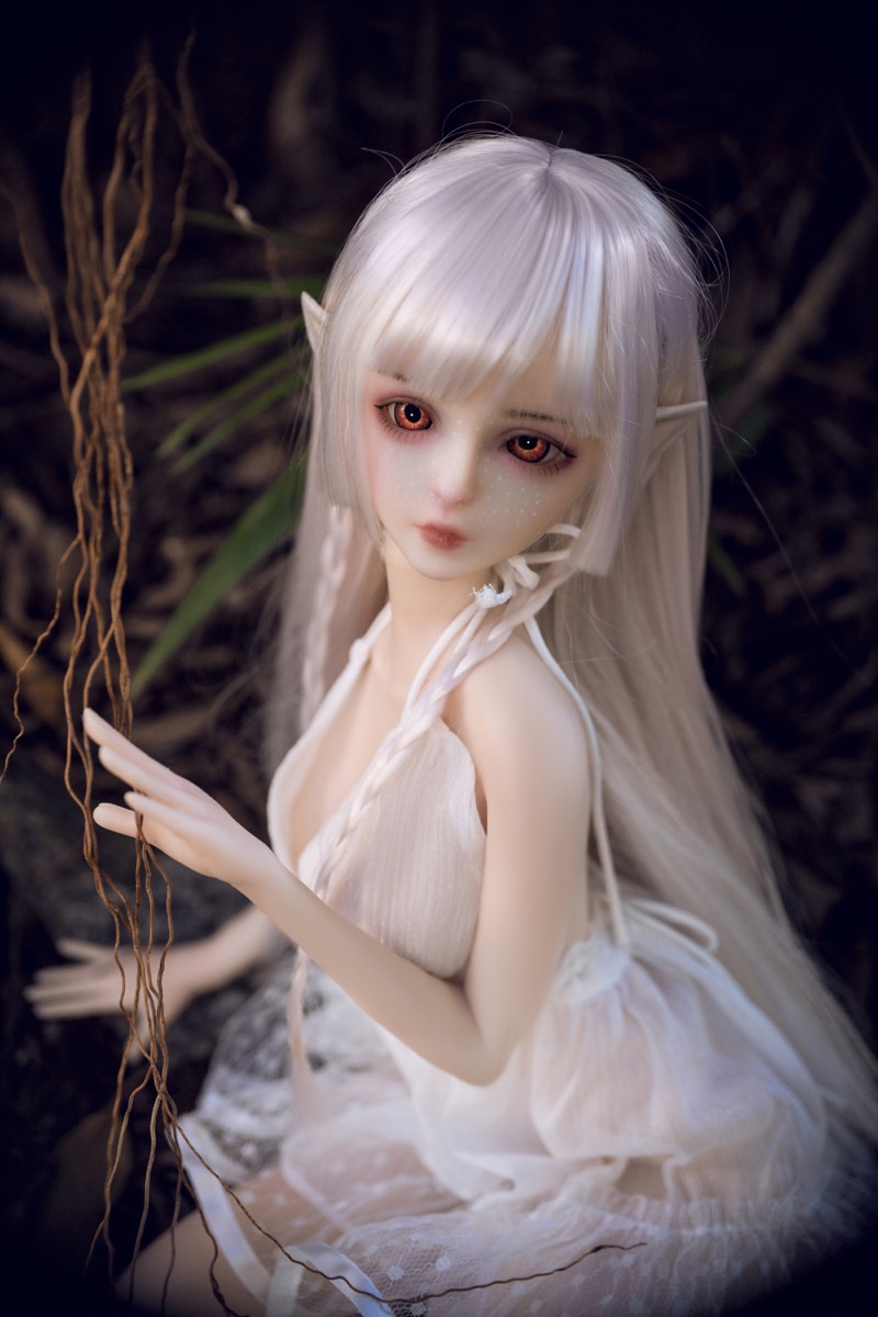 Haggai – Full Silicone Cute Elf White-Haired Adult Figure - Image 6