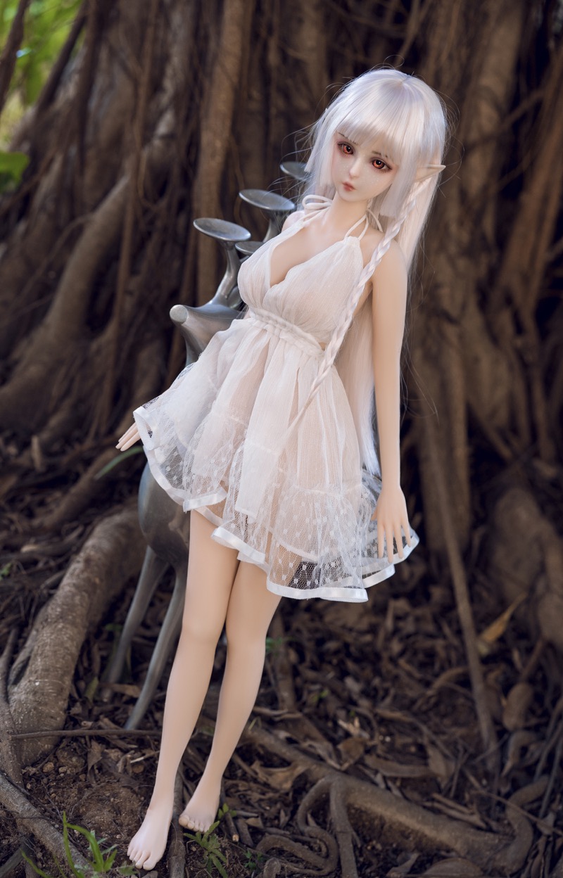Haggai – Full Silicone Cute Elf White-Haired Adult Figure - Image 10