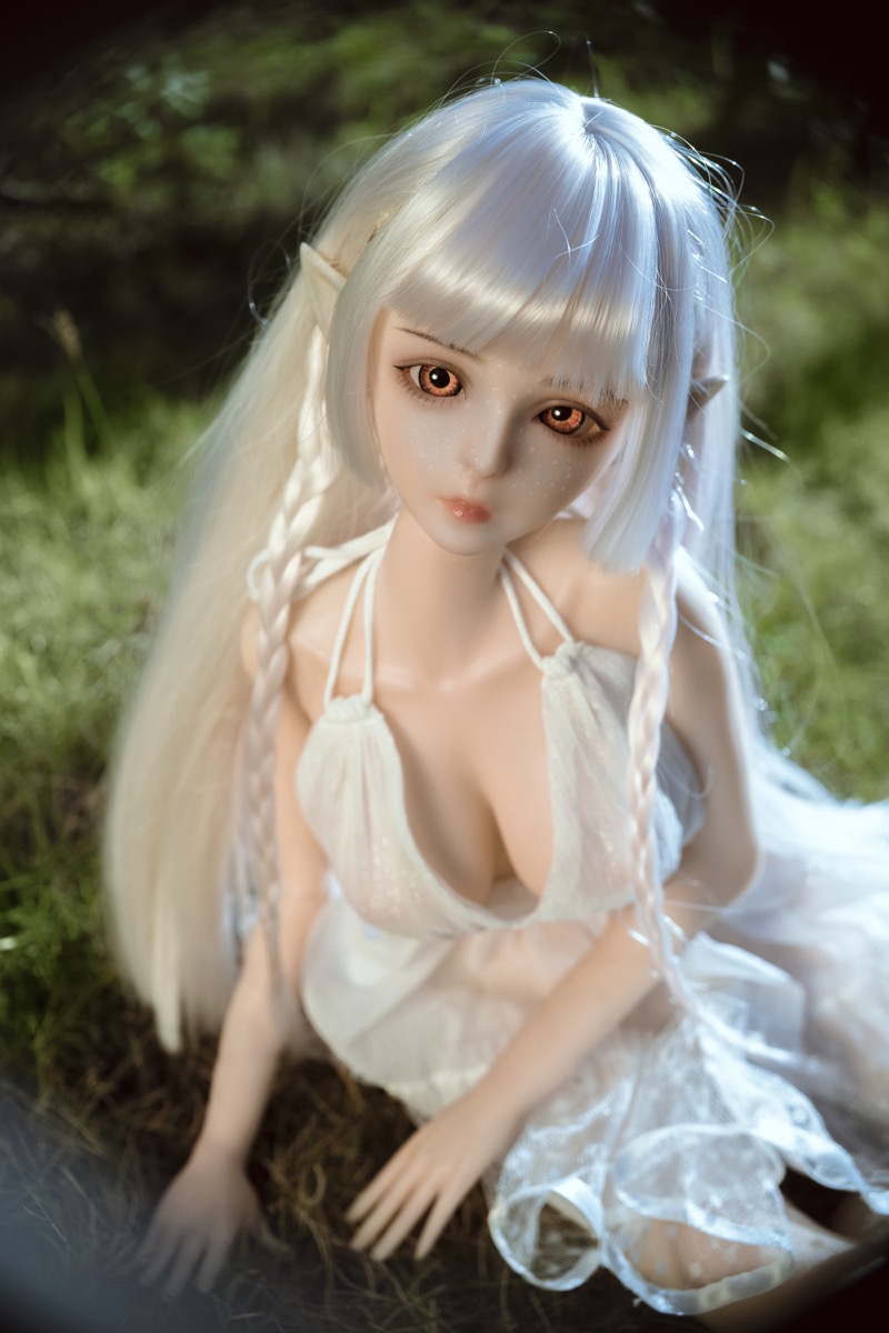 Haggai – Full Silicone Cute Elf White-Haired Adult Figure - Image 9