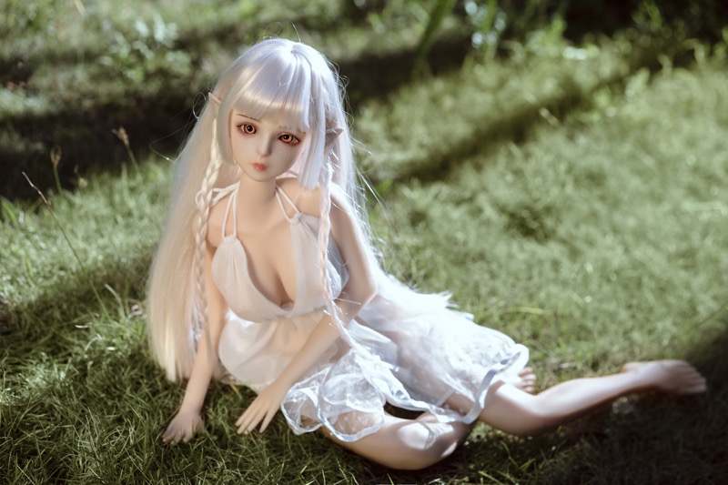 Haggai – Full Silicone Cute Elf White-Haired Adult Figure - Image 7