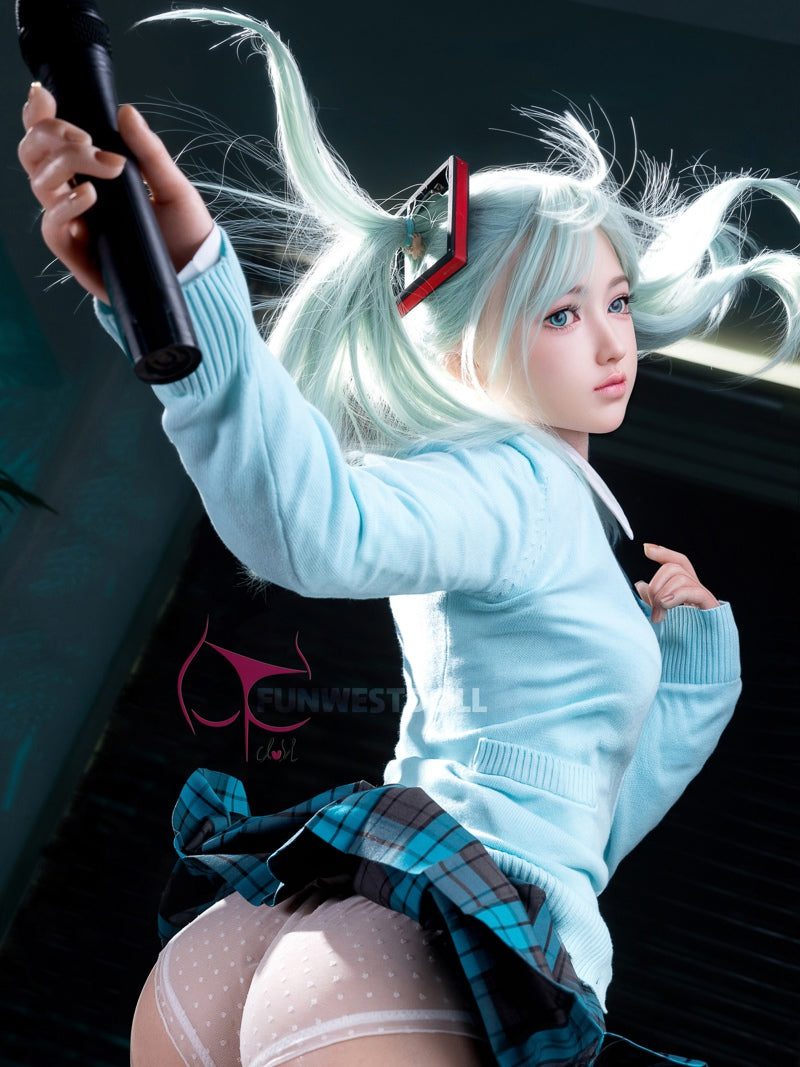 F3905-159cm(5.2ft)-37kg A Cup White Amy Realistic Silicone Sex Doll|Fun West Doll - Image 4