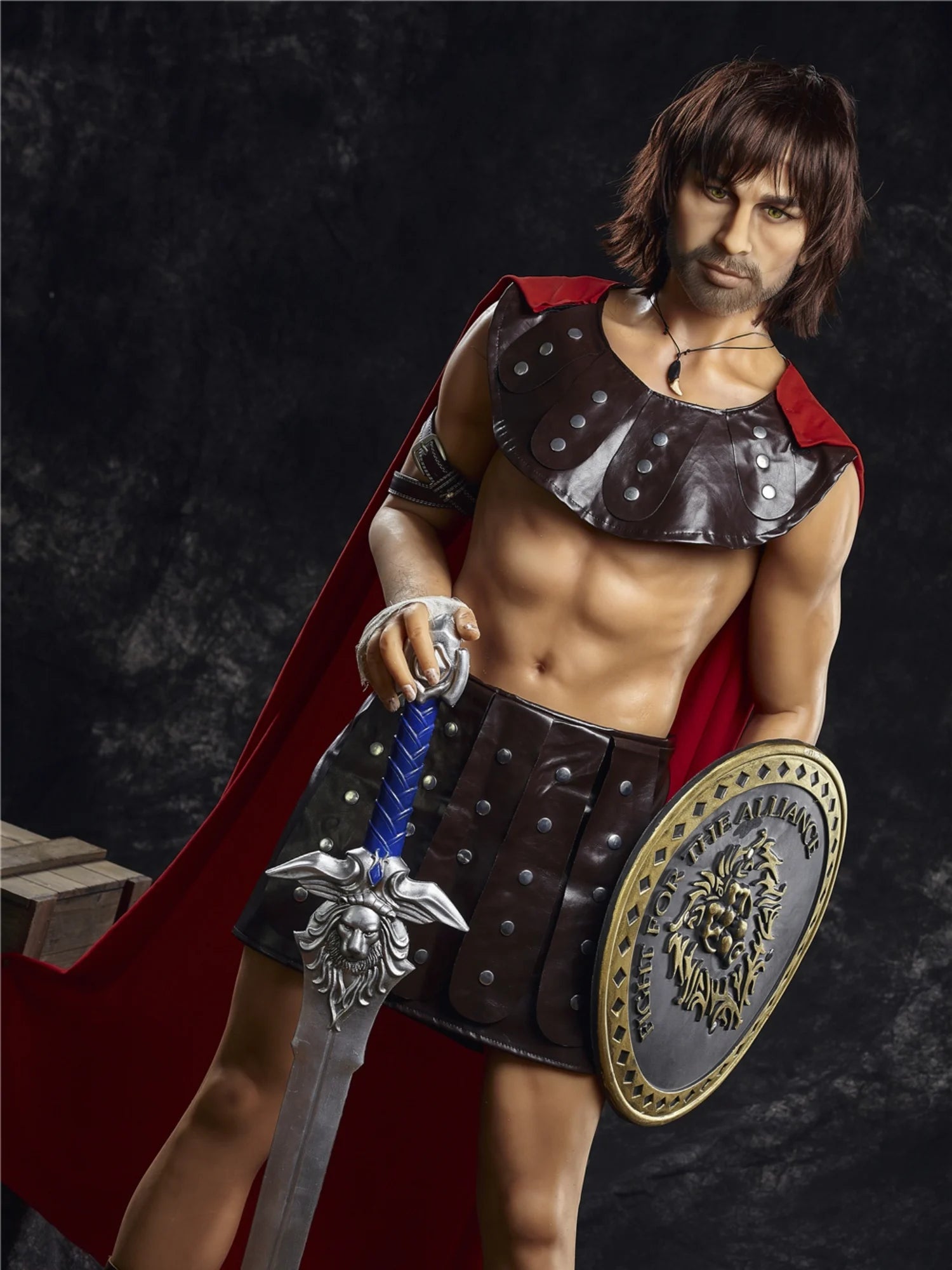 F4582-162cm(5ft3)-49kg Warrior Charles TPE Femboy Robot Male Sex Doll-Irontech Doll - Image 2