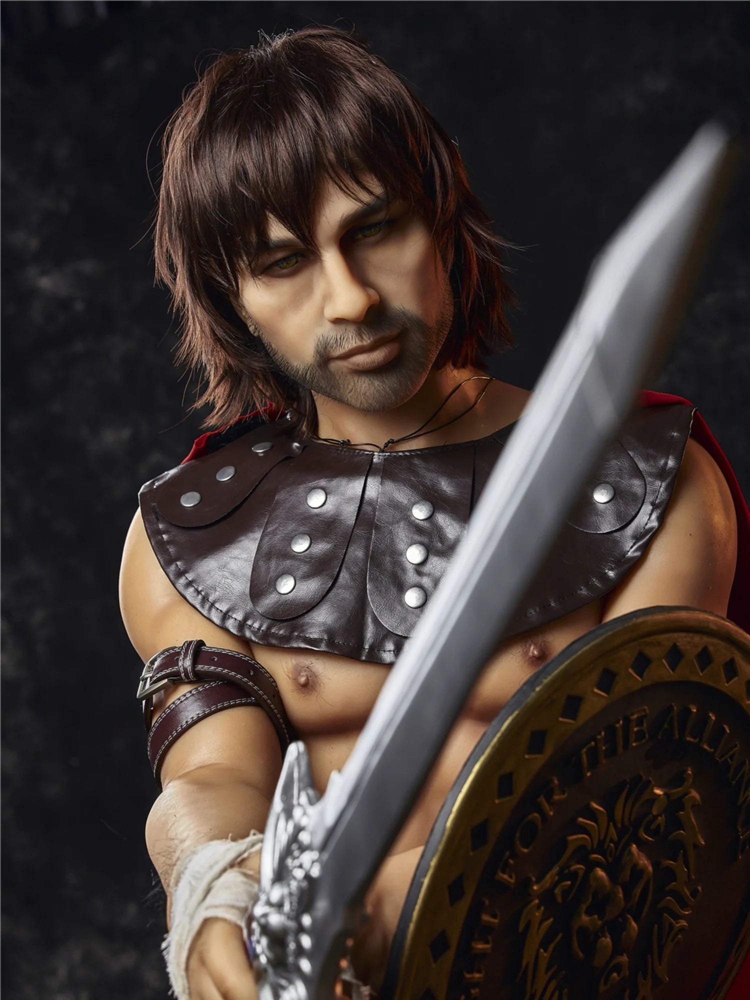 F4582-162cm(5ft3)-49kg Warrior Charles TPE Femboy Robot Male Sex Doll-Irontech Doll - Image 13