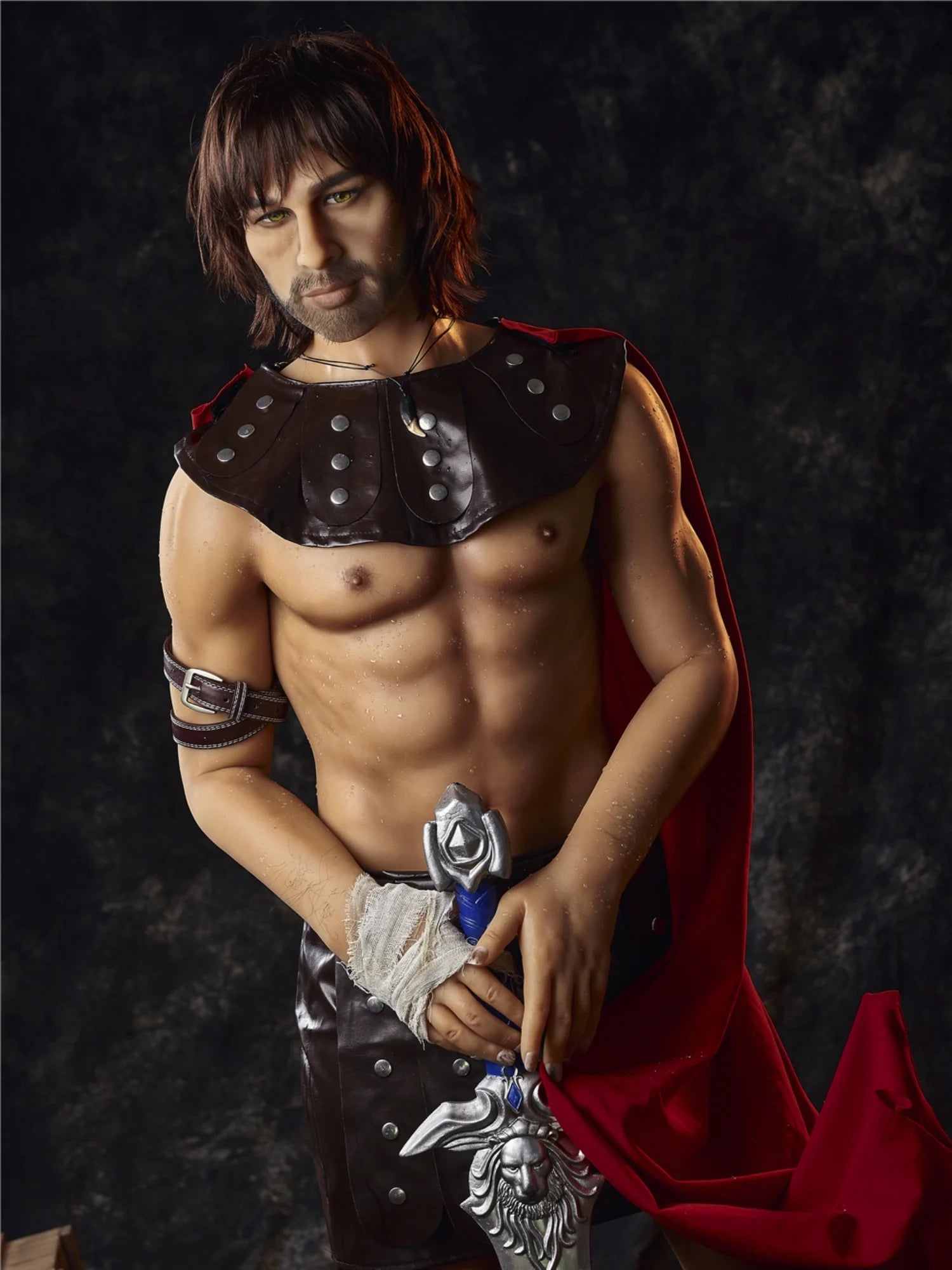 F4582-162cm(5ft3)-49kg Warrior Charles TPE Femboy Robot Male Sex Doll-Irontech Doll - Image 15