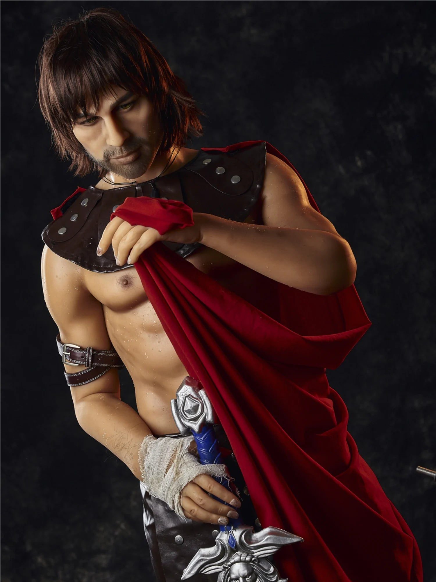 F4582-162cm(5ft3)-49kg Warrior Charles TPE Femboy Robot Male Sex Doll-Irontech Doll - Image 16