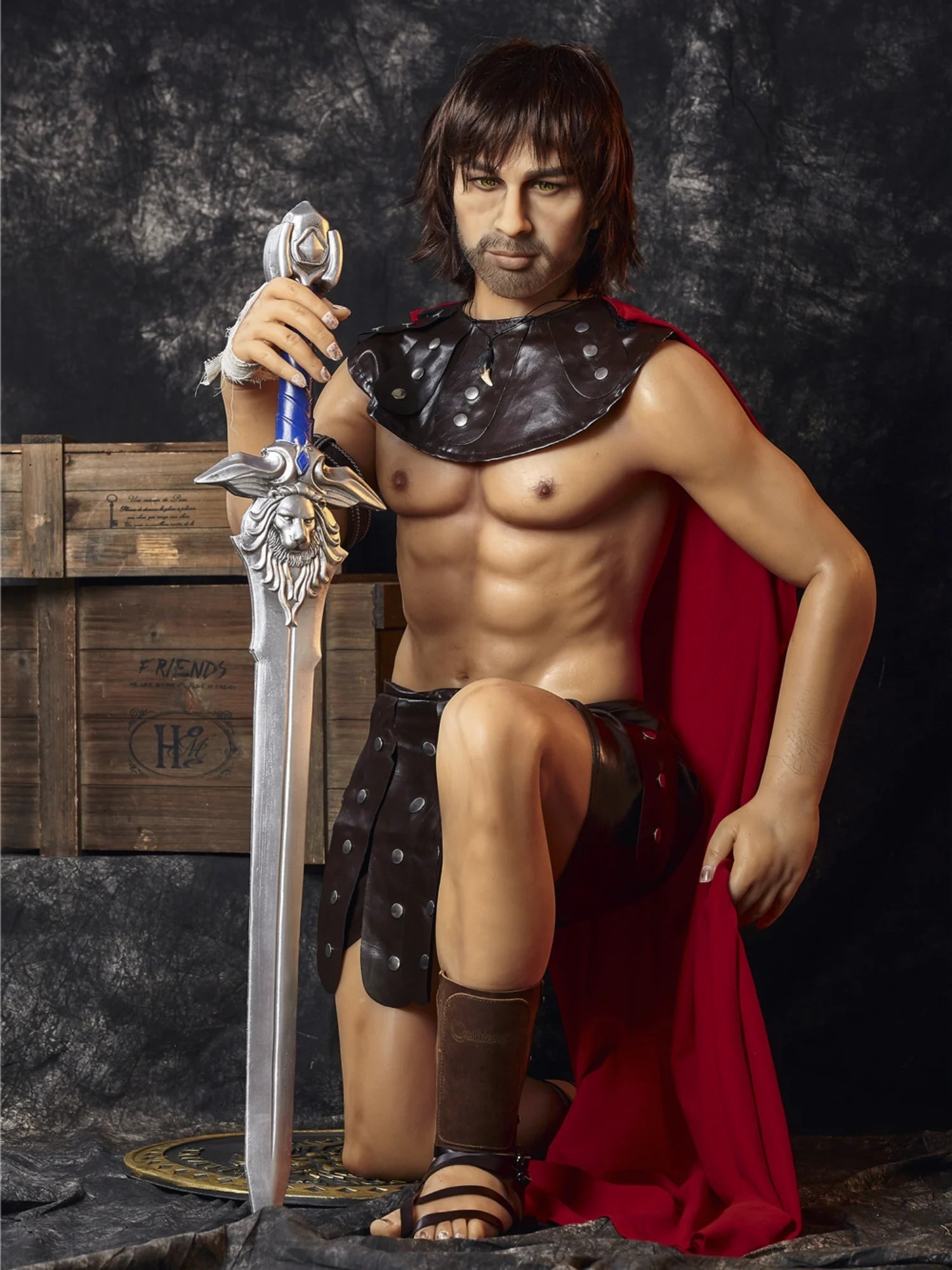 F4582-162cm(5ft3)-49kg Warrior Charles TPE Femboy Robot Male Sex Doll-Irontech Doll - Image 10