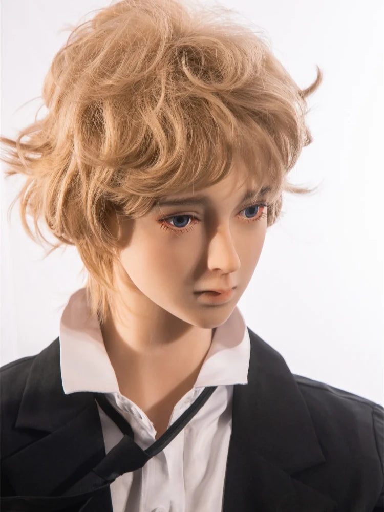F112-165cm-37kg Edward Golden Hair Tpe Fantasy Prince Femboy Twink Sex Doll-Qita Doll - Image 3