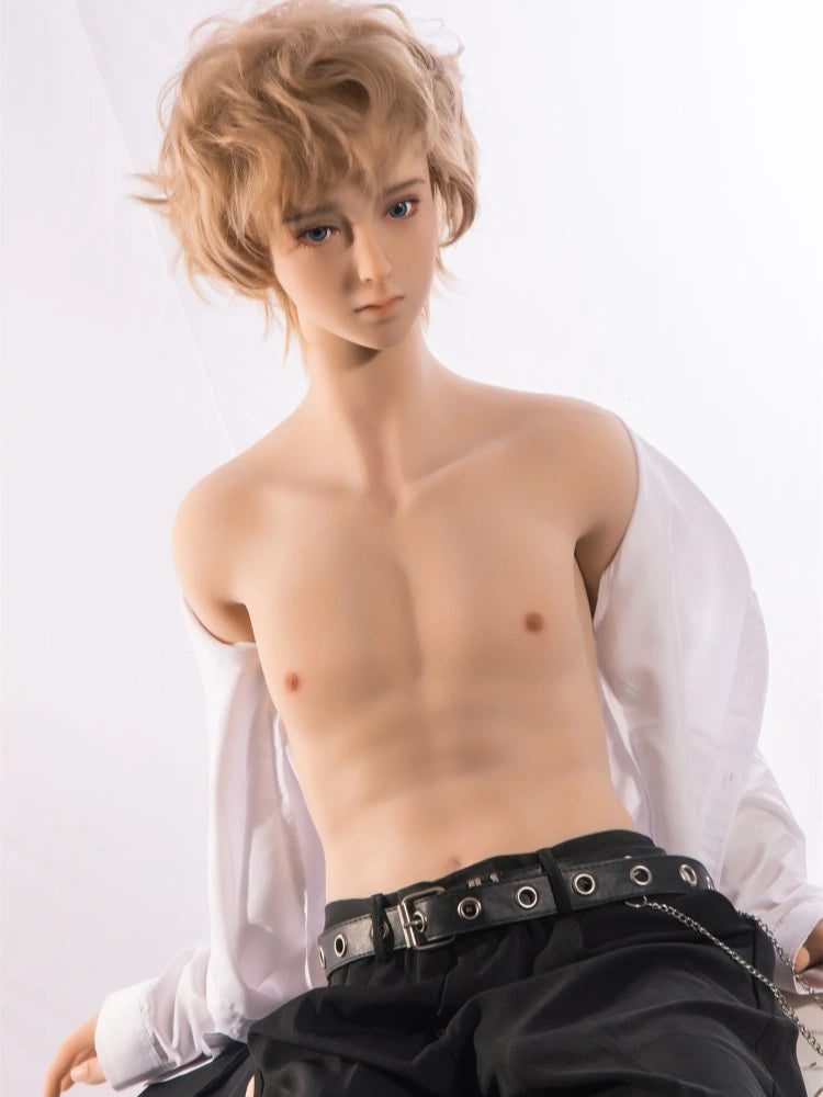 F112-165cm-37kg Edward Golden Hair Tpe Fantasy Prince Femboy Twink Sex Doll-Qita Doll - Image 8