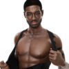 F4554-176cm-40kg Abs Strong Femboy Black Ebony Male Silicone Sex Doll -Irontech Doll