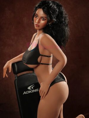 F2433-159cm(5.2ft)-39kg D Cup Life-Size Silicone Head Ebony BBW Sex Doll【IN STOCK US】｜Sigafun Doll