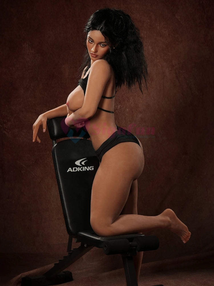 F2433-159cm(5.2ft)-39kg D Cup Life-Size Silicone Head Ebony BBW Sex Doll【IN STOCK US】|Sigafun Doll - Image 6