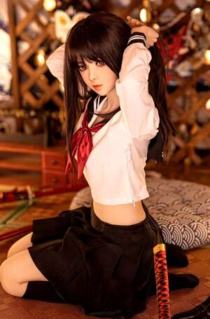 Full Size Silicone with Skeleton Love Doll Oral Vagina Pussy Anal Adult Doll